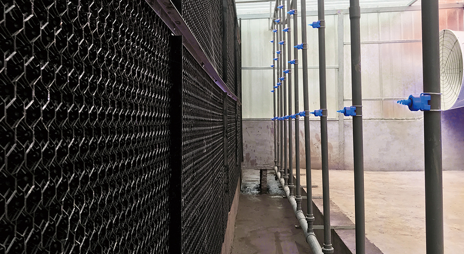 猪场除臭循环喷淋系统，水洗除臭