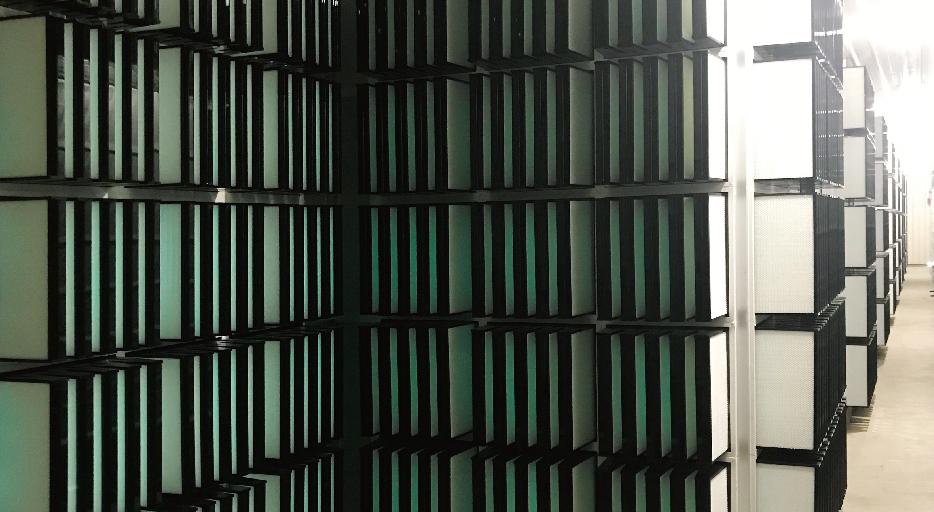 楼房养猪空气过滤系统+除臭系统一体化解决方案 （亚高效空气过滤主墙）